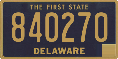 DE license plate 840270