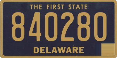DE license plate 840280