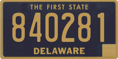 DE license plate 840281