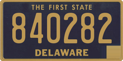 DE license plate 840282