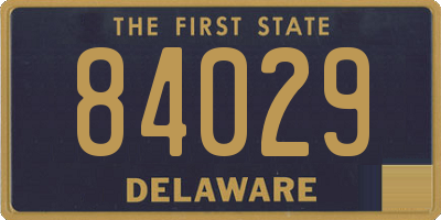 DE license plate 84029