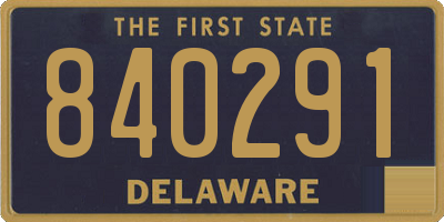 DE license plate 840291