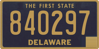 DE license plate 840297