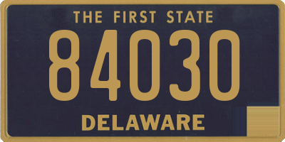 DE license plate 84030