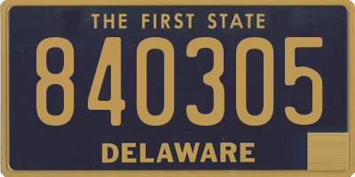 DE license plate 840305