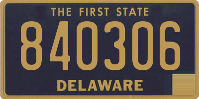 DE license plate 840306