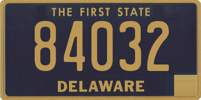 DE license plate 84032