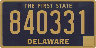DE license plate 840331