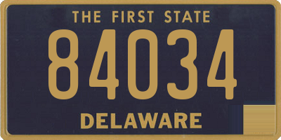 DE license plate 84034