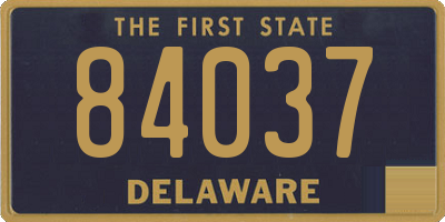 DE license plate 84037