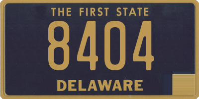 DE license plate 8404