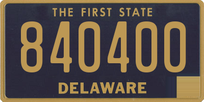 DE license plate 840400