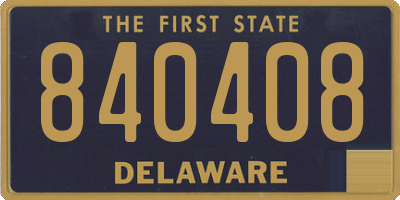 DE license plate 840408