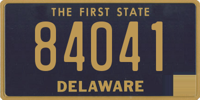 DE license plate 84041