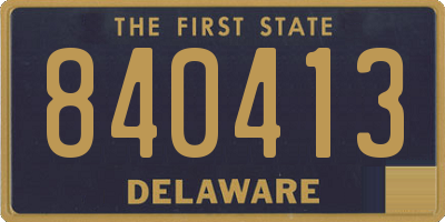 DE license plate 840413