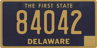 DE license plate 84042