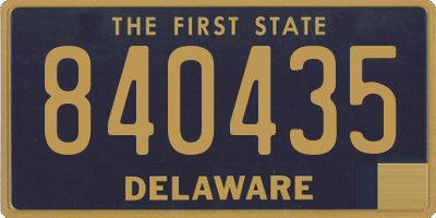 DE license plate 840435