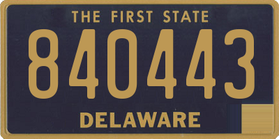 DE license plate 840443