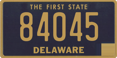 DE license plate 84045