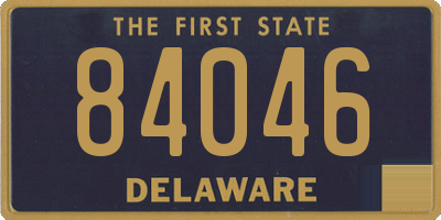 DE license plate 84046