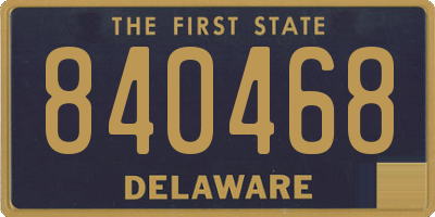 DE license plate 840468