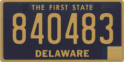DE license plate 840483