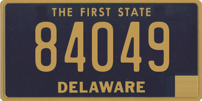 DE license plate 84049