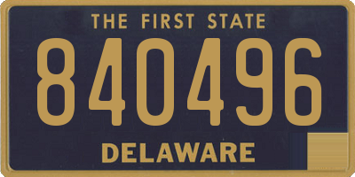 DE license plate 840496
