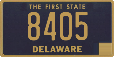 DE license plate 8405