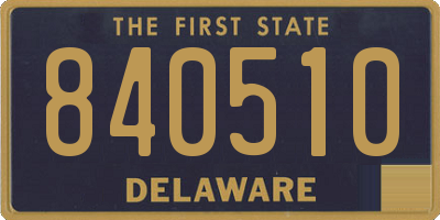 DE license plate 840510