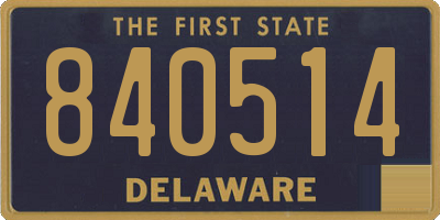 DE license plate 840514