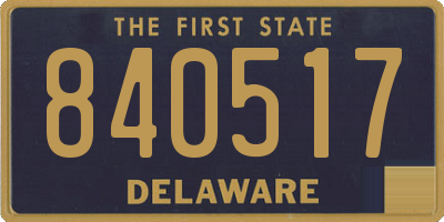 DE license plate 840517