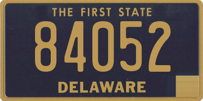 DE license plate 84052