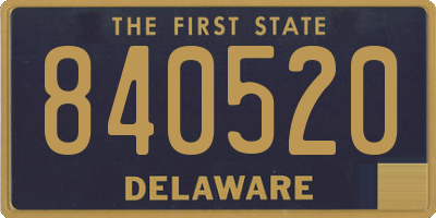 DE license plate 840520