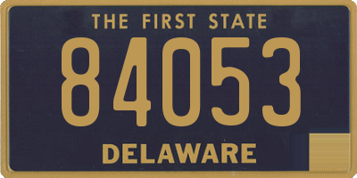 DE license plate 84053