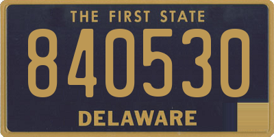 DE license plate 840530