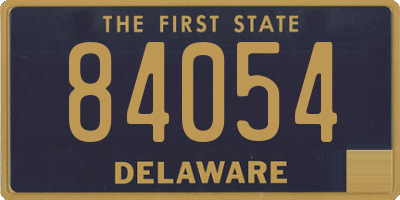 DE license plate 84054