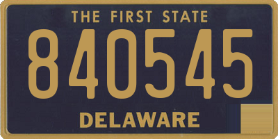 DE license plate 840545