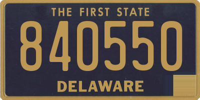 DE license plate 840550