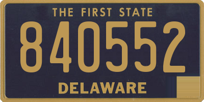 DE license plate 840552