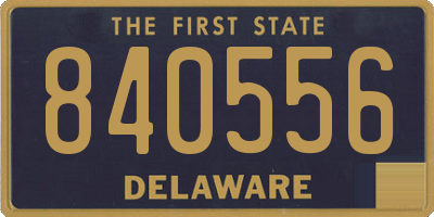 DE license plate 840556