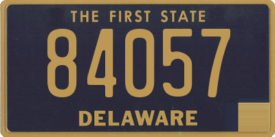 DE license plate 84057