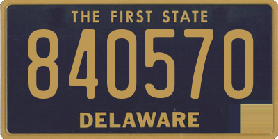DE license plate 840570
