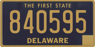 DE license plate 840595
