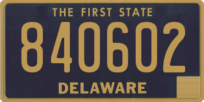 DE license plate 840602
