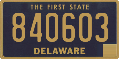 DE license plate 840603