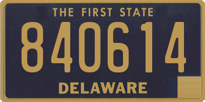 DE license plate 840614
