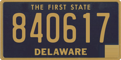 DE license plate 840617