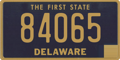 DE license plate 84065