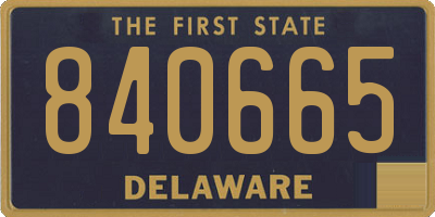 DE license plate 840665